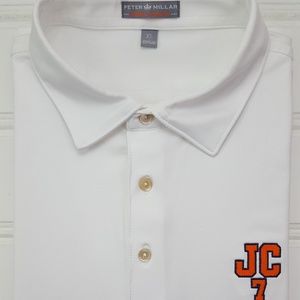 Peter Millar White XL Polo Shirt Summer Comfort JC